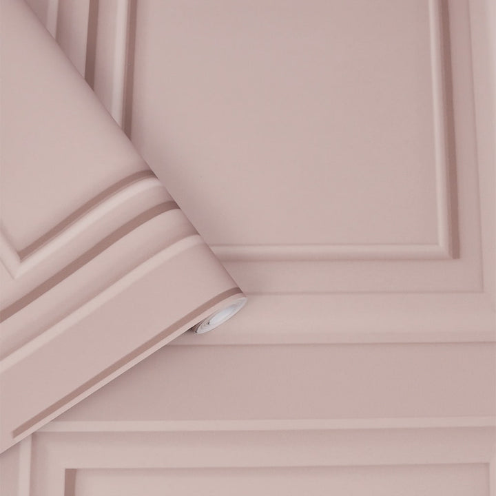 - Laura Ashley Redbrook Wood Panel Blush Wallpaper - 115257 - Decor Warehouse