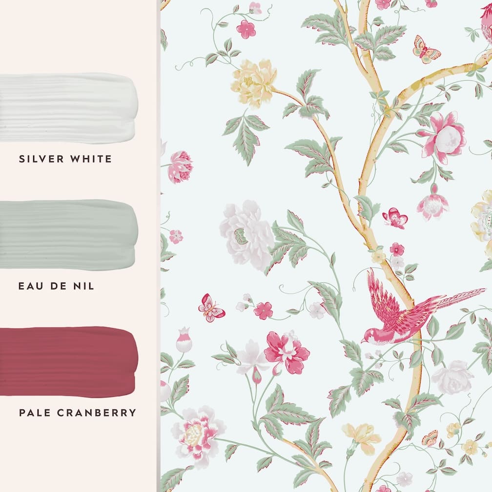 Laura Ashley Summer Palace Peony Wallpaper - 115254