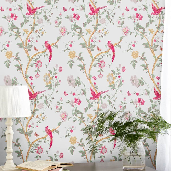 - Laura Ashley Summer Palace Peony Wallpaper - 115254 - Decor Warehouse