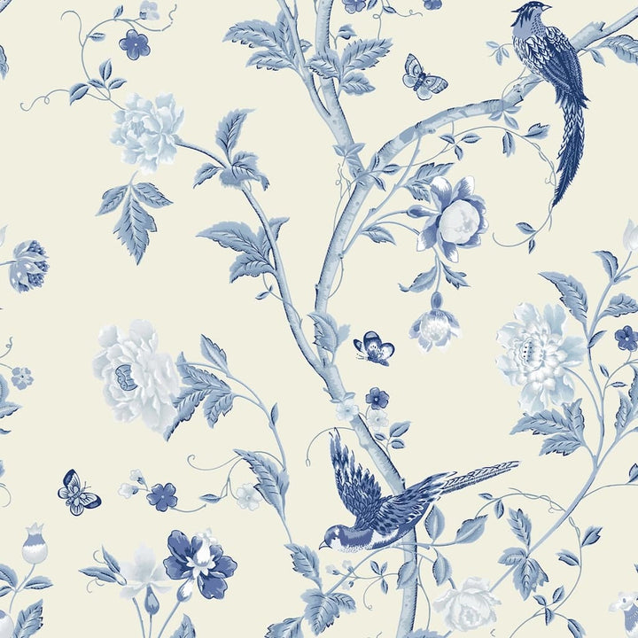 - Laura Ashley Summer Palace Royal Blue Wallpaper - 113390 - Decor Warehouse