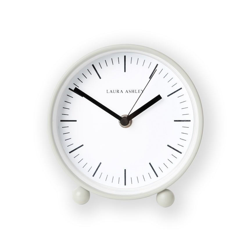 - Graham & Brown - Laura Ashley Twyford Small Bedside Ivory Clock - Decor Warehouse