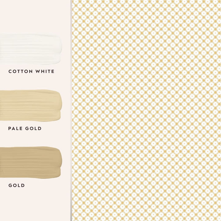 Laura Ashley Wickerwork Pale Ochre Yellow Wallpaper - 119849