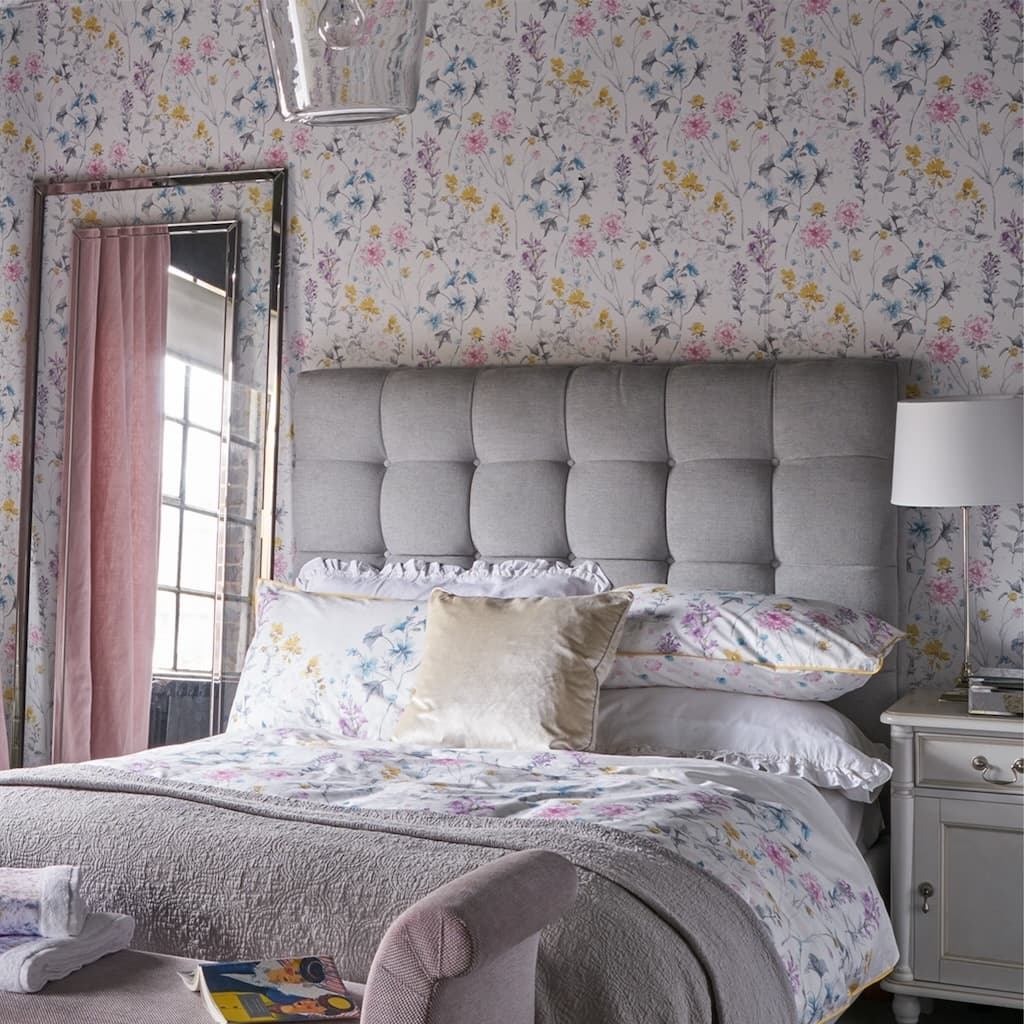 - Laura Ashley Wild Meadow Multi Wallpaper - 113363 - Decor Warehouse
