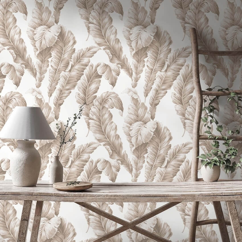 - Lets Go Bananas Natural Wallpaper - WM365 - 02 - Decor Warehouse