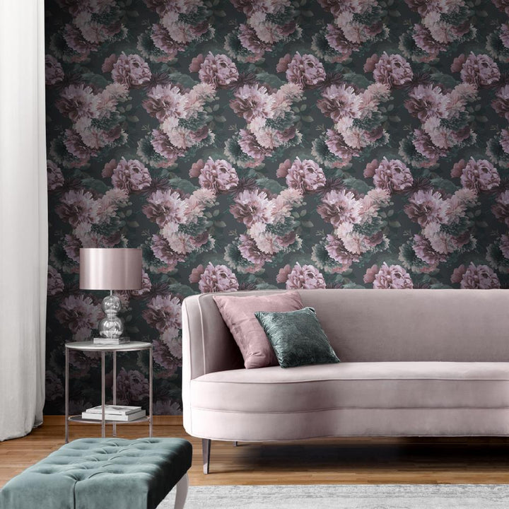 - Lipsy Issey Wallpaper Green & Blush Muriva Wallpaper - 144061 - Decor Warehouse
