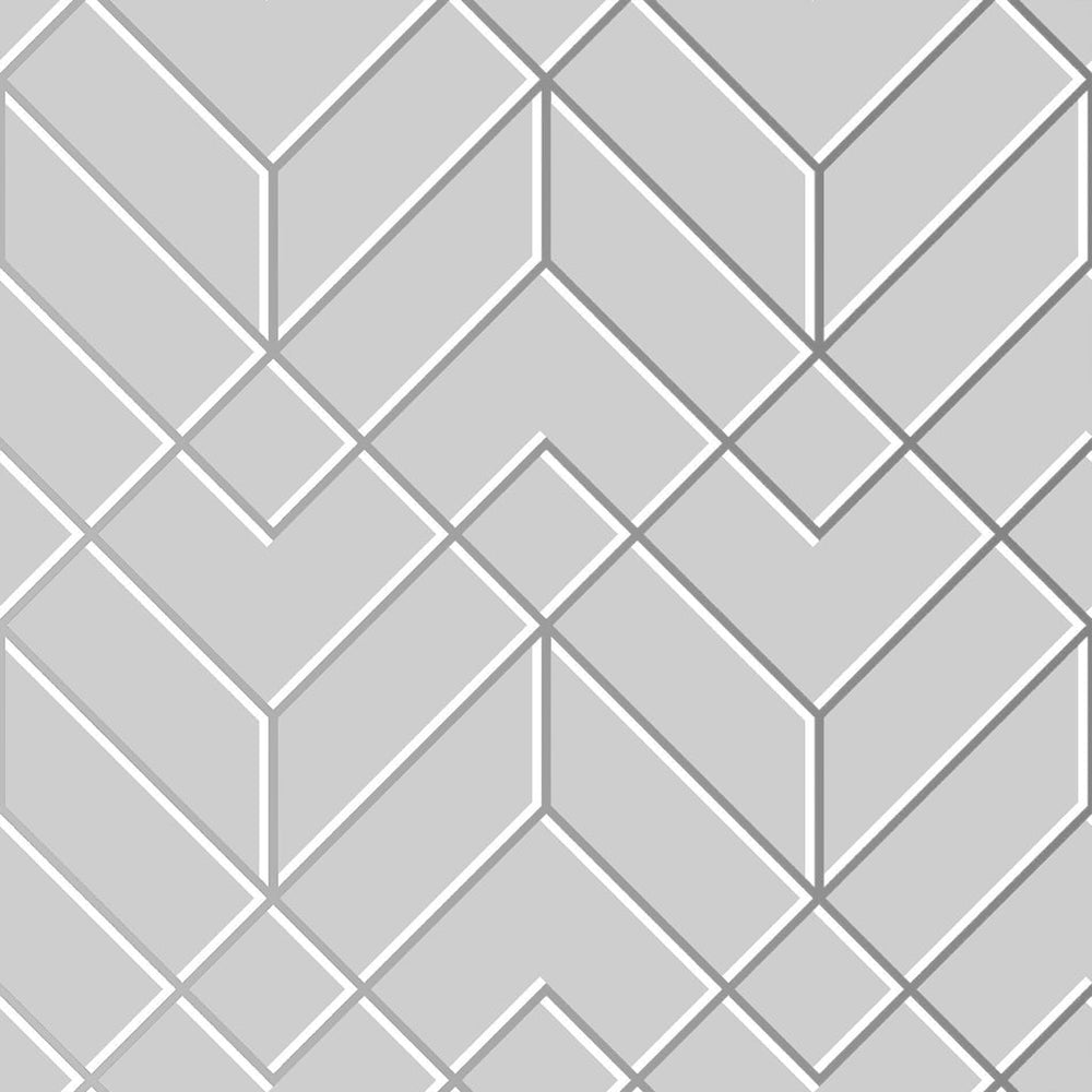 Losanges Filaires Silver Wallpaper - 106155