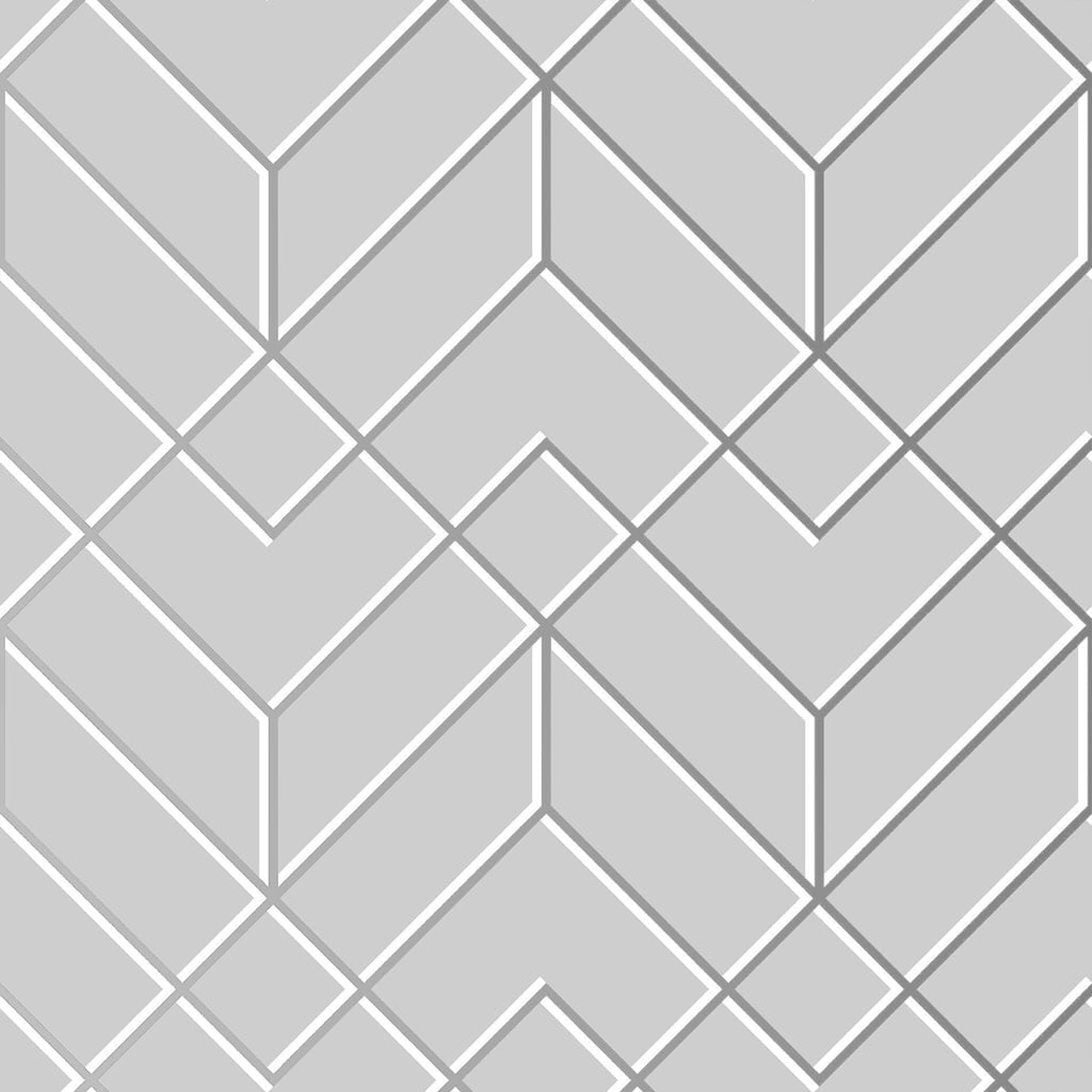 Losanges Filaires Silver Wallpaper - 106155