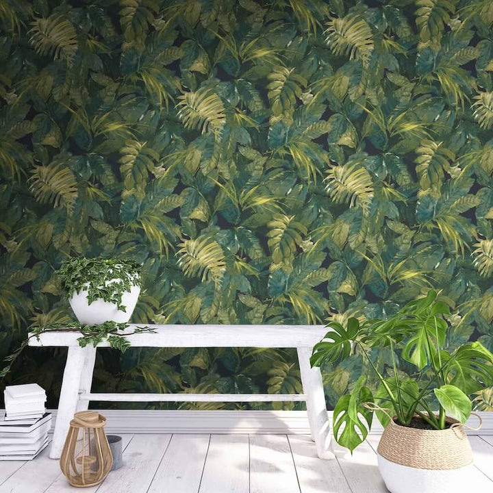 - Lush Tropic Wallpaper - WM - 346 - 1 - Decor Warehouse