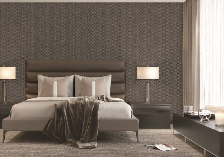 - Luxury Knotted Twist Wallpaper Black - LC522507 - Decor Warehouse