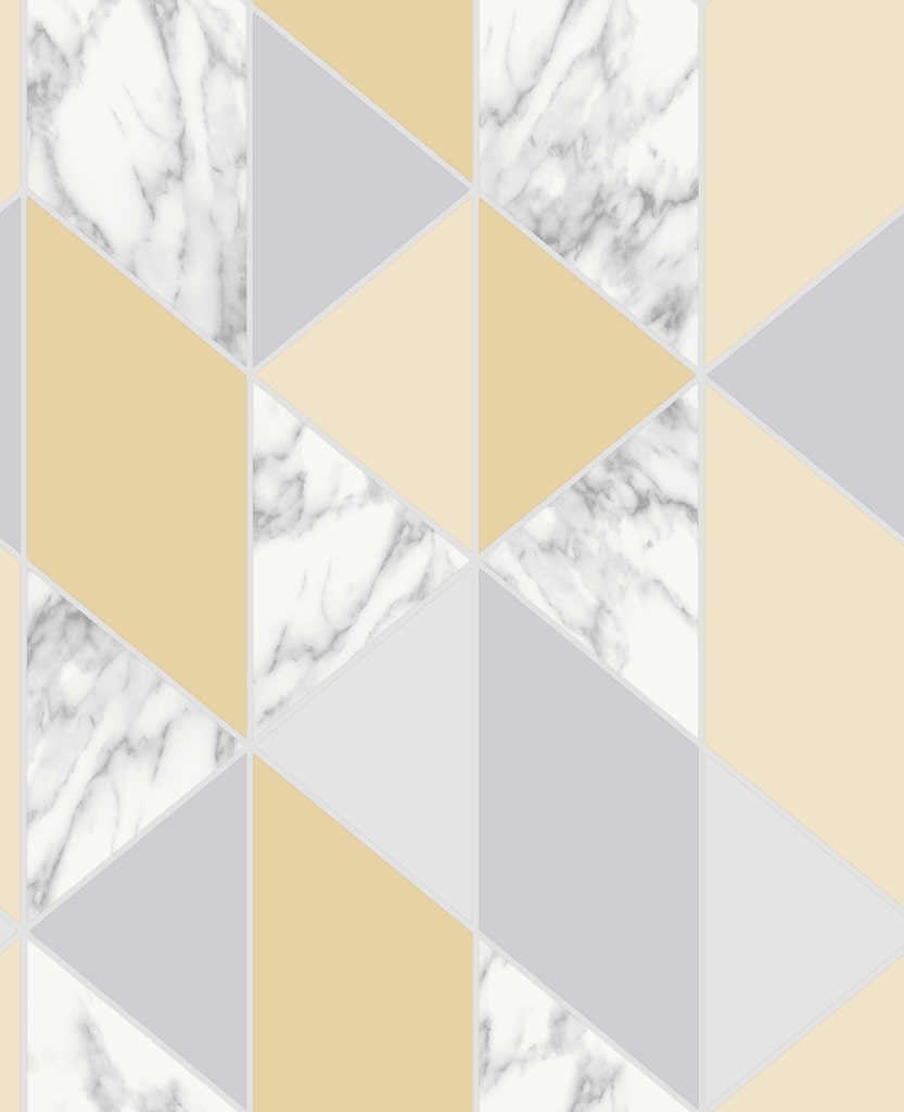 Marble Geo Yellow Wallpaper - 108296