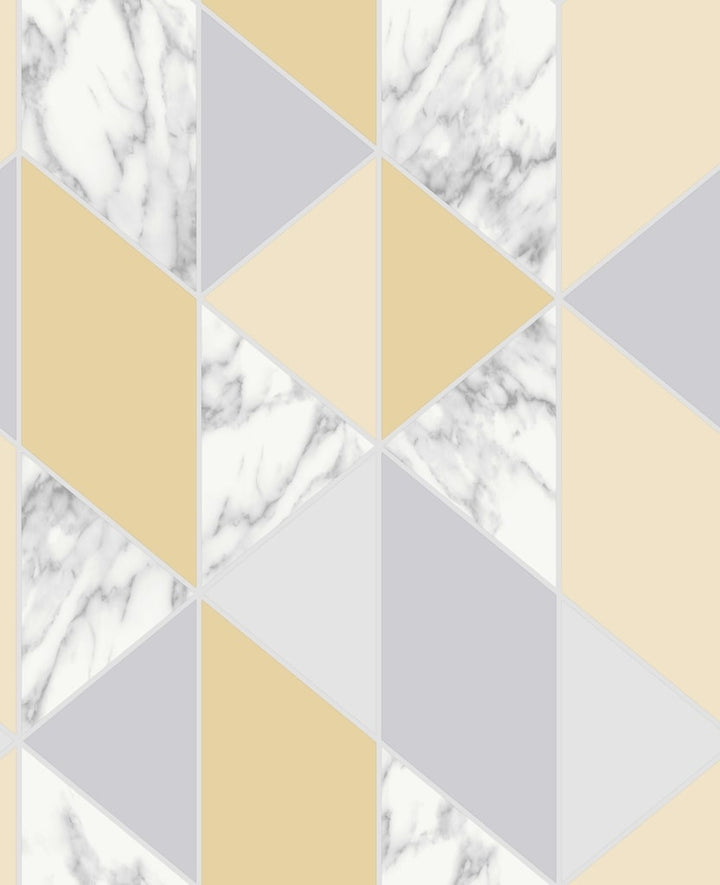 Marble Geo Yellow Wallpaper - 108296