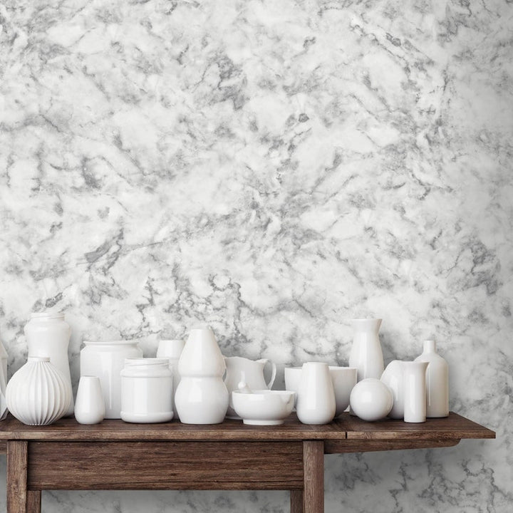 - Marble Grey Wallpaper - WM - 163 - Decor Warehouse