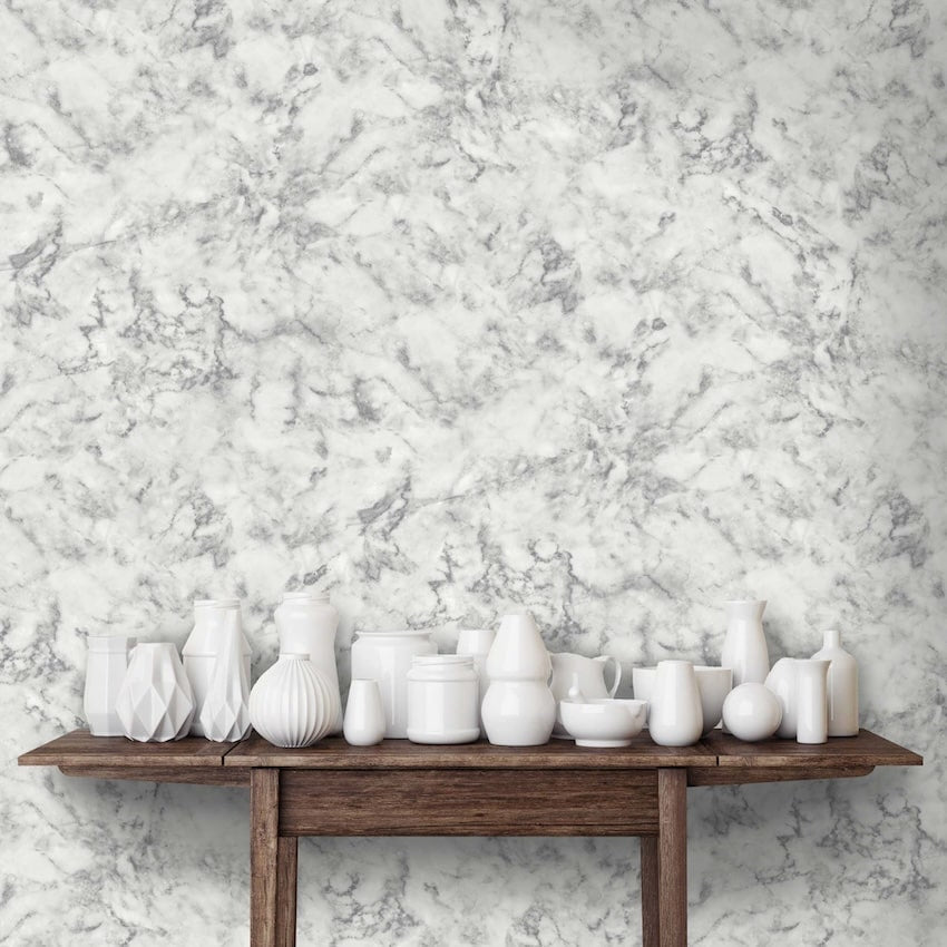 - Marble Grey Wallpaper - WM - 163 - Decor Warehouse