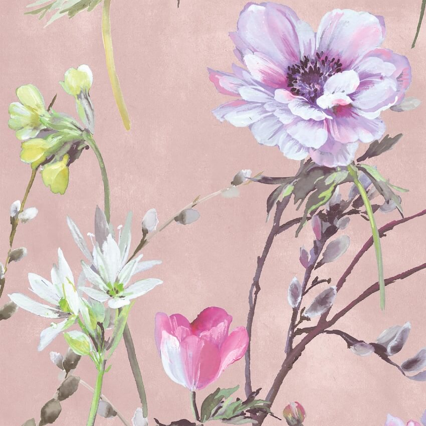 - Maytime Dusky Pink Wallpaper - WM - 383 - 02 - Decor Warehouse