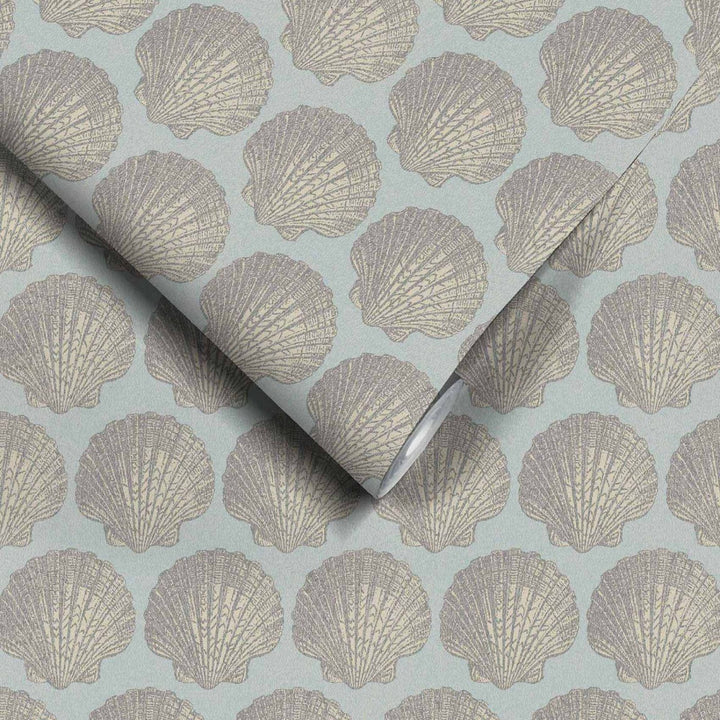 - Michelle Powder Blue Wallpaper by Woodchip & Magnolia - WM - 463 - 05R - Decor Warehouse