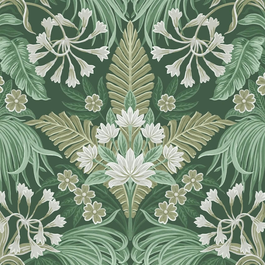 - Mirk Moss Green Wallpaper - WM - 380 - 03 - Decor Warehouse