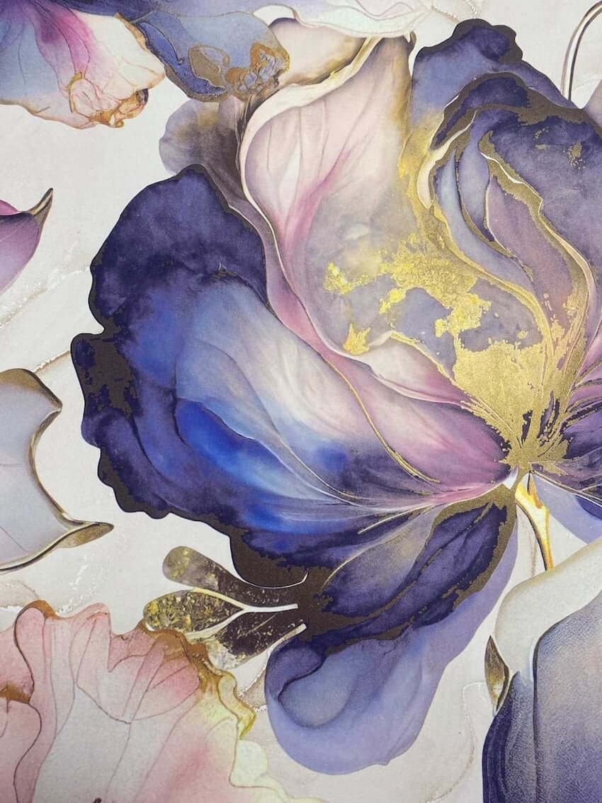 - Muriva Elysian Floral Multi/Gold Metallic Wallpaper - 212501 - Decor Warehouse