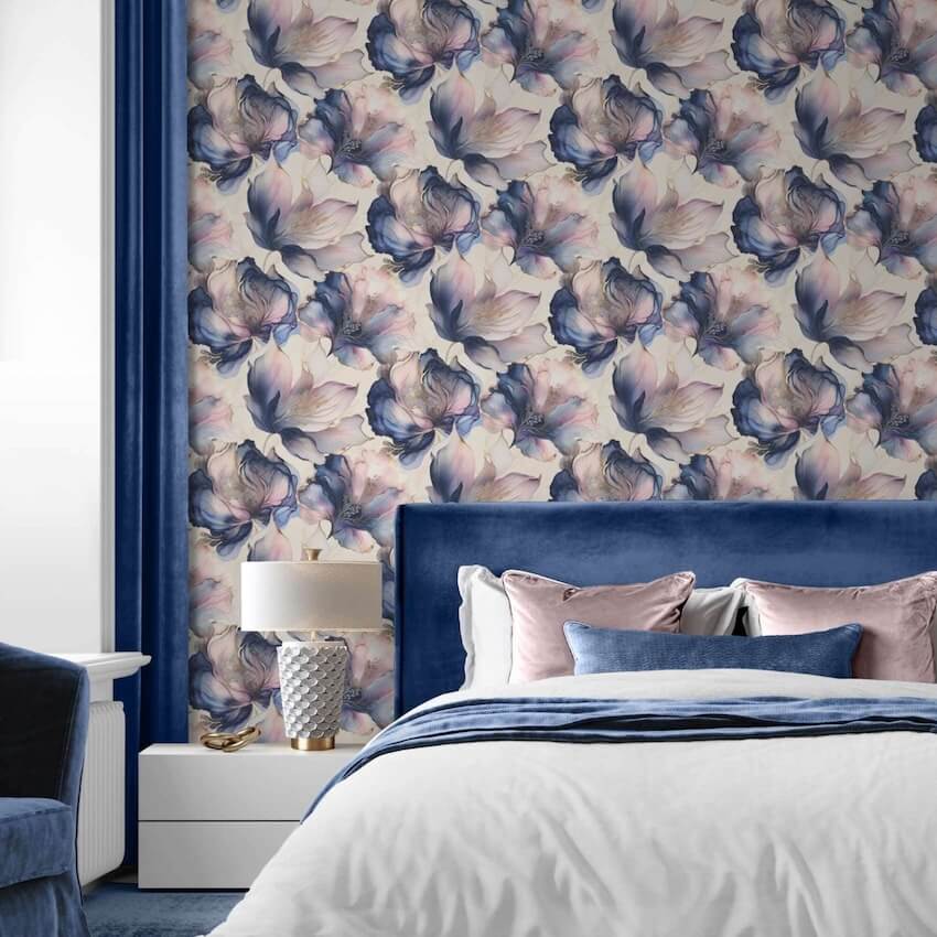 - Muriva Elysian Floral Multi/Gold Metallic Wallpaper - 212501 - Decor Warehouse