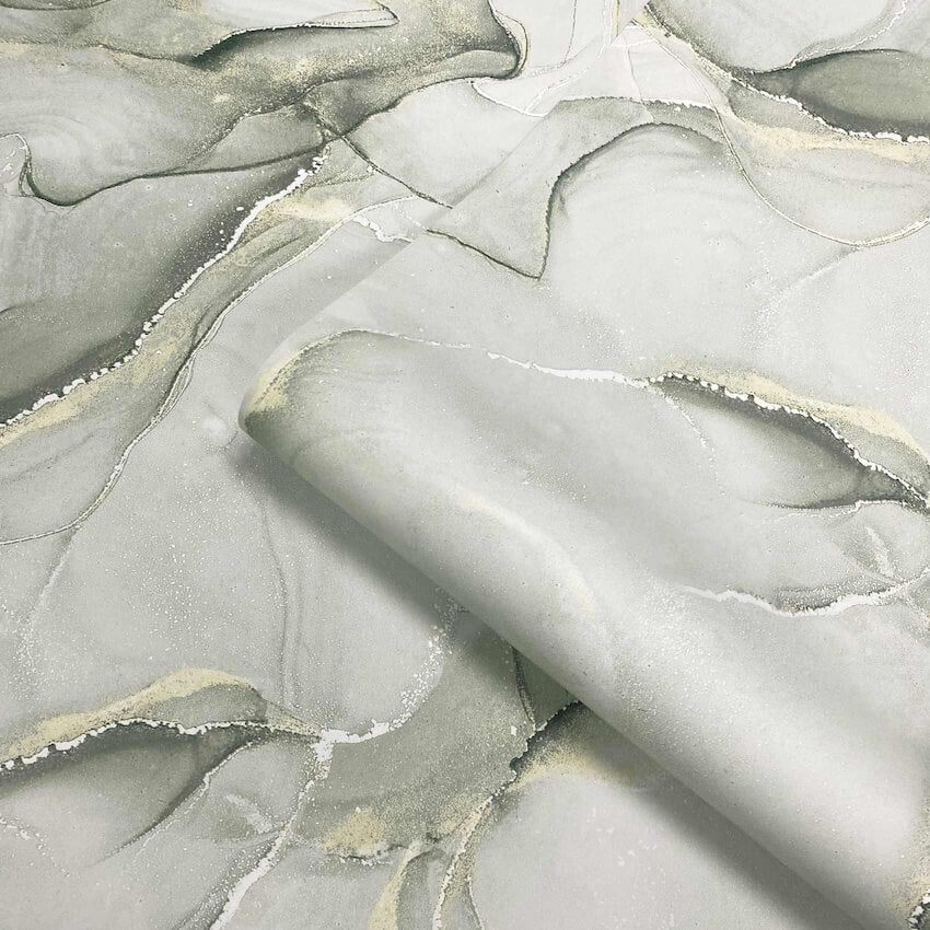 - Muriva Elysian Marble Green/Gold Metallic Wallpaper - 212513 - Decor Warehouse