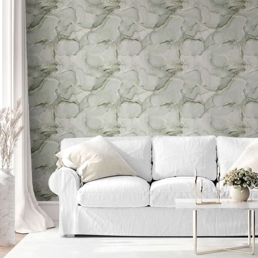 - Muriva Elysian Marble Green/Gold Metallic Wallpaper - 212513 - Decor Warehouse