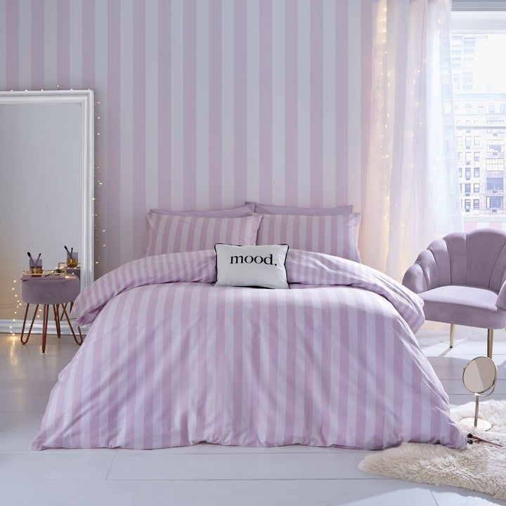 - Muriva Stripe Tease Lilac Wallpaper - 187542 - Decor Warehouse