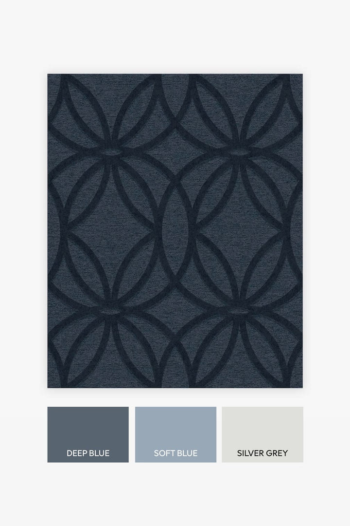 Next Luxe Eclipse Navy Wallpaper - 118290