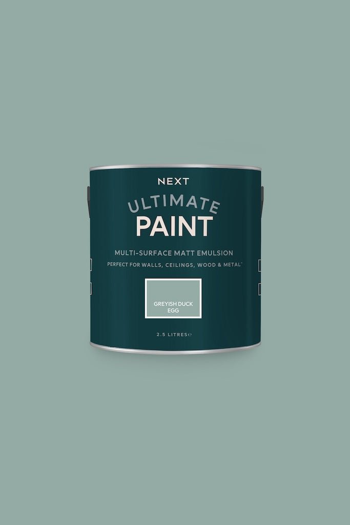 - Next Ultimate Multi Surface Matt Emulsion Paint - Greyish Duck Egg 2.5L - U37099 - Decor Warehouse