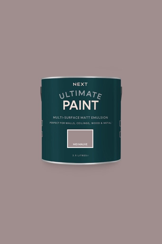 - Next Ultimate Multi Surface Matt Emulsion Paint - Mid Mauve 2.5L - U37110 - Decor Warehouse