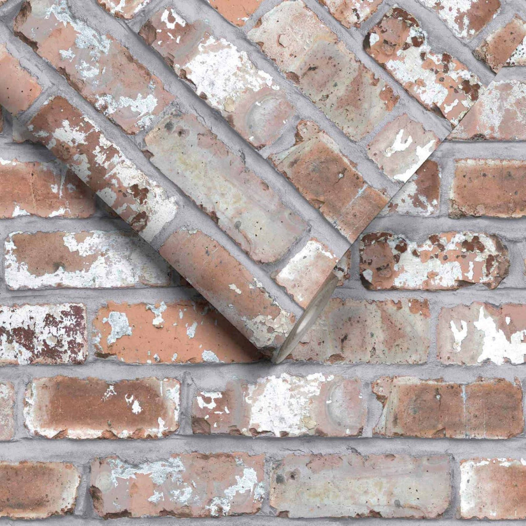 - Real Red Brick Wallpaper by Woodchip & Magnolia - WM - 012R - Decor Warehouse