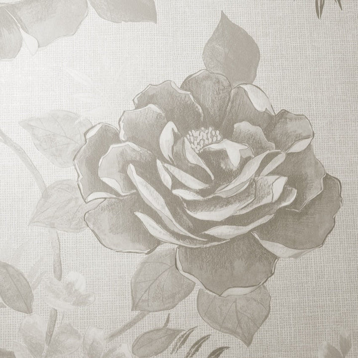 - Rosalind Cream Floral Rose Wallpaper - 173505 - Decor Warehouse