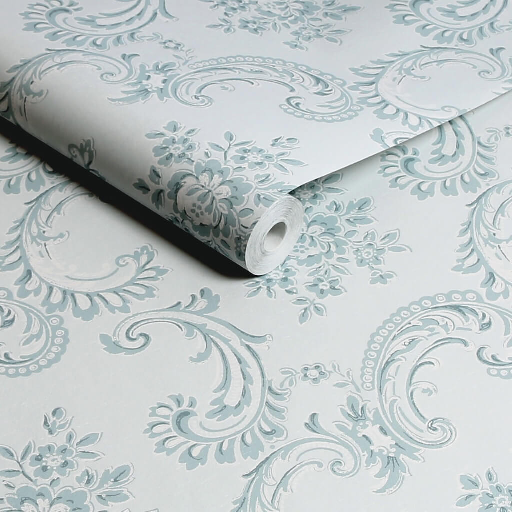 - Shabby Chic by Rachel Ashwell Boudoir Beauty Blue wallpaper - 125114 - Decor Warehouse
