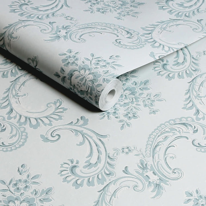 - Shabby Chic by Rachel Ashwell Boudoir Beauty Blue wallpaper - 125114 - Decor Warehouse