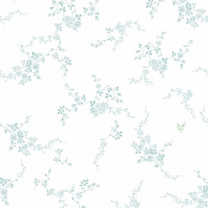 - Shabby Chic by Rachel Ashwell Butterflies Duck Egg Wallpaper - 125108 - Decor Warehouse
