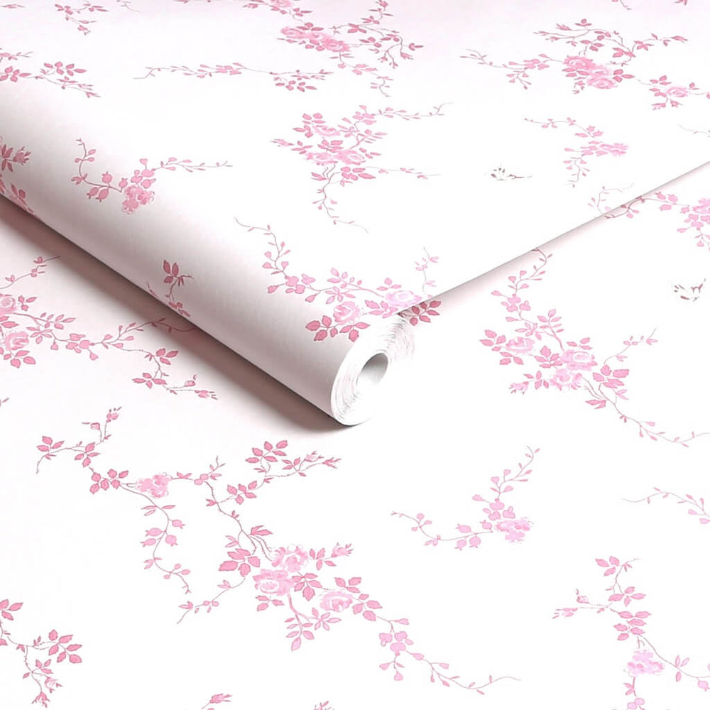 - Shabby Chic by Rachel Ashwell Butterflies Pink Wallpaper - 125107 - Decor Warehouse
