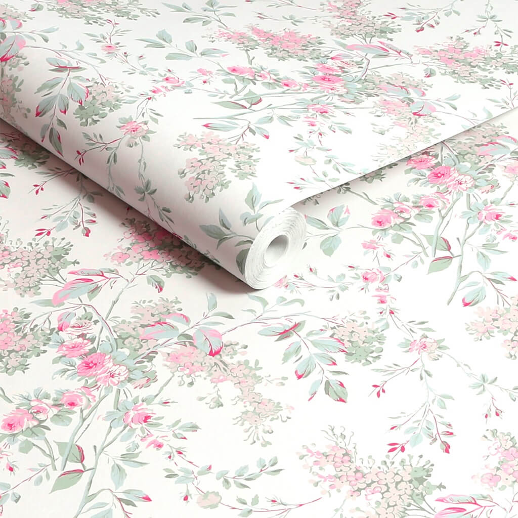 - Shabby Chic by Rachel Ashwell Chelsea Fresh White wallpaper - 125125 - Decor Warehouse