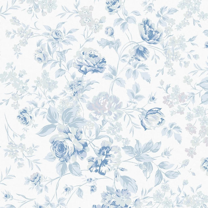 - Shabby Chic by Rachel Ashwell Romantic Rose Blue Wallpaper - 125109 - Decor Warehouse