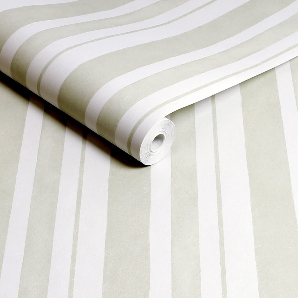 - Shabby Chic by Rachel Ashwell Watercolour Stripe Sage wallpaper - 125115 - Decor Warehouse