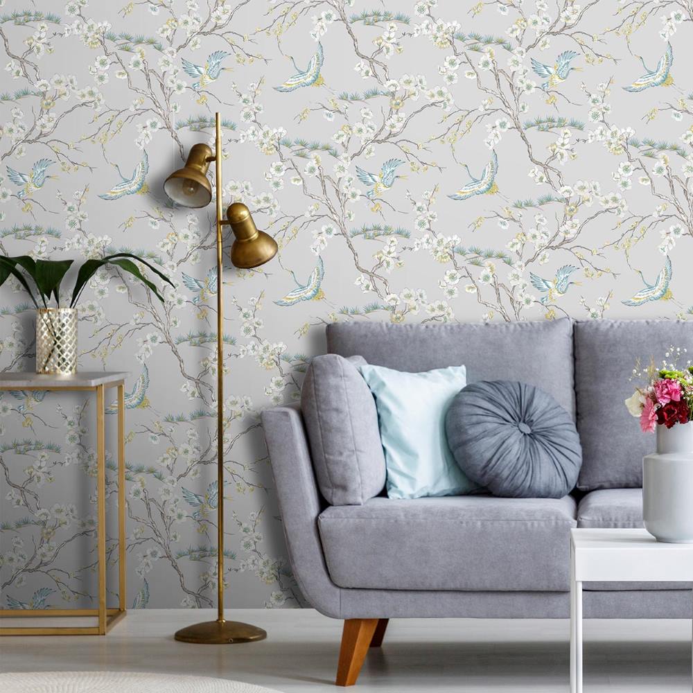 - Sublime Japan Grey Blue Wallpaper - 106565 - Decor Warehouse