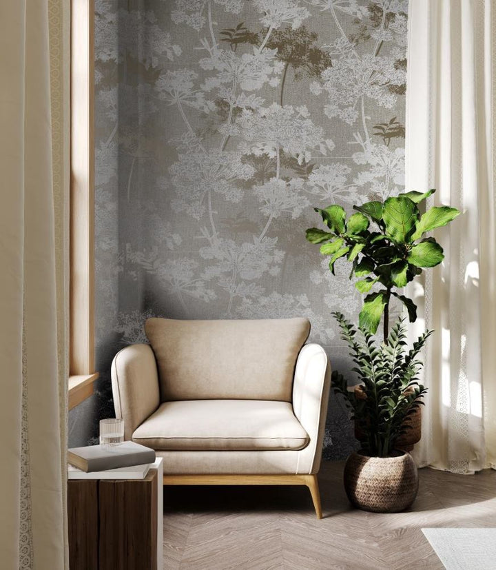 - Superfresco Meadow Natural Brown and Gold Botanical Wallpaper - 128151 - Decor Warehouse