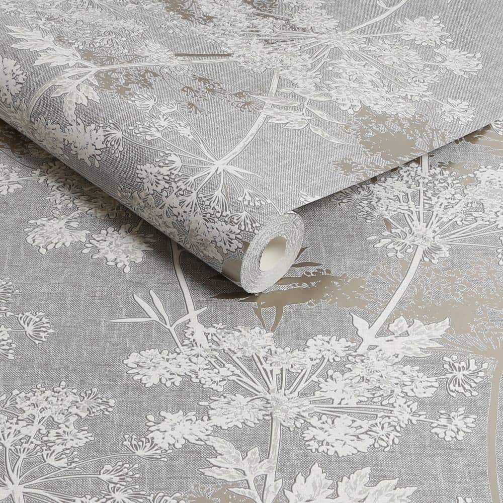 - Superfresco Meadow Natural Brown and Gold Botanical Wallpaper - 128151 - Decor Warehouse