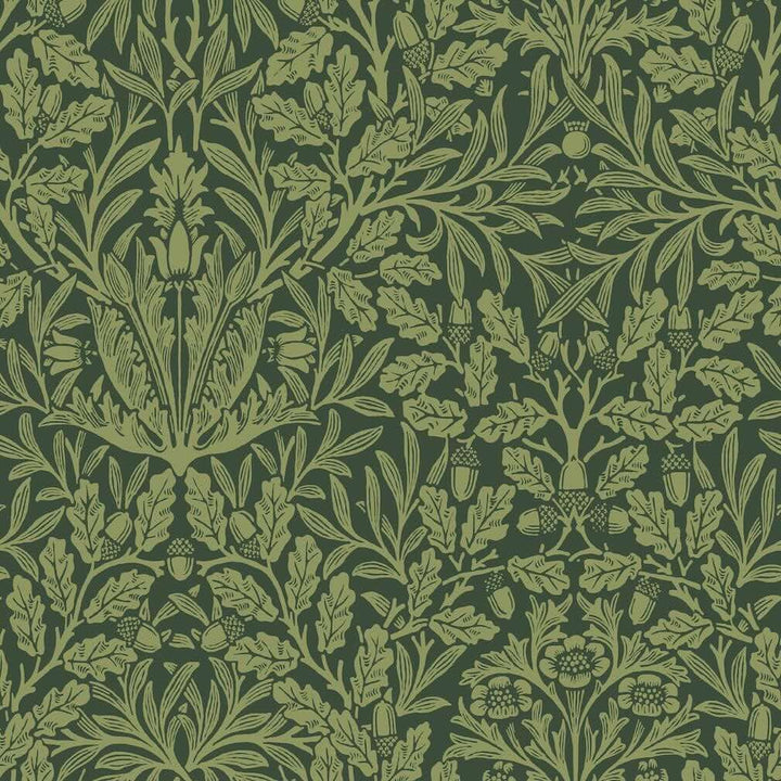 William Morris Acorn Garden Green Wallpaper - 140490