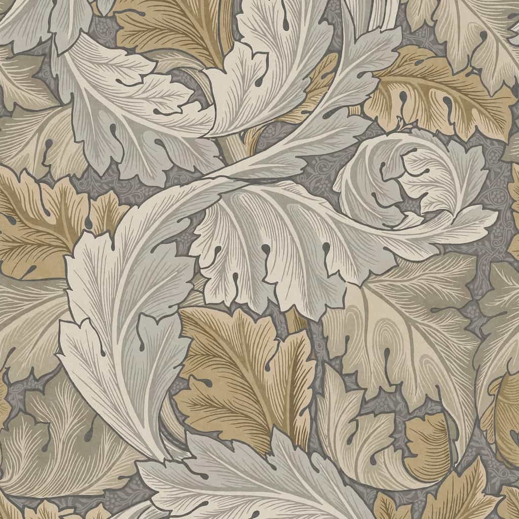 - William Morris At Home Acanthus Neutral Wallpaper - 124226 - Decor Warehouse
