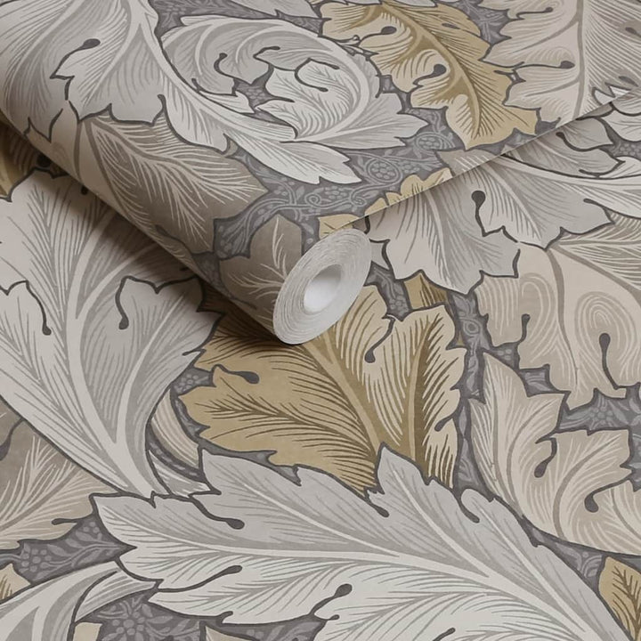 - William Morris At Home Acanthus Neutral Wallpaper - 124226 - Decor Warehouse