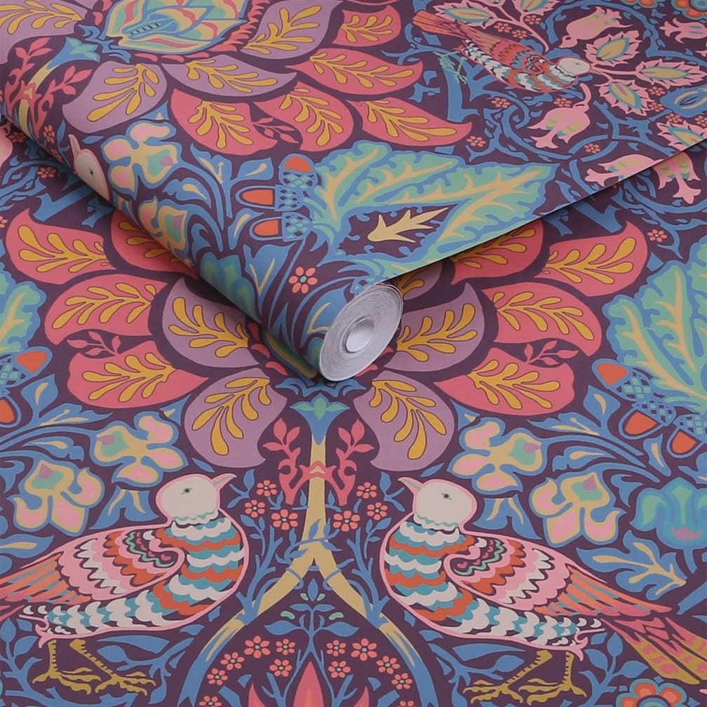 William Morris Dove & Rose Carnival Wallpaper - 140478
