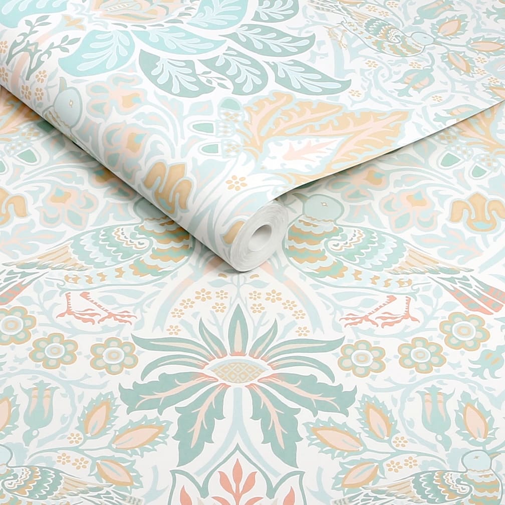 William Morris Dove & Rose Haze Wallpaper - 140479
