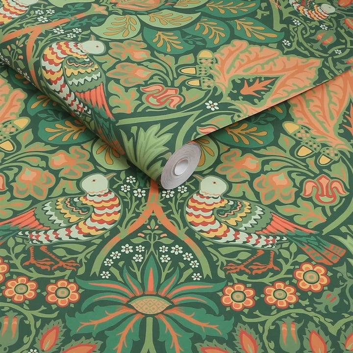 William Morris Dove & Rose Woodland Wallpaper - 140480