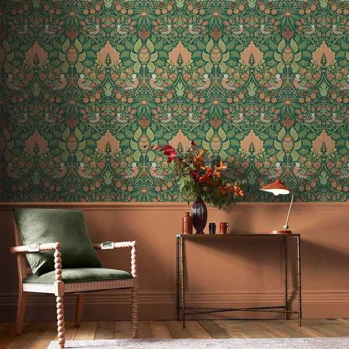 William Morris Dove & Rose Woodland Wallpaper - 140480