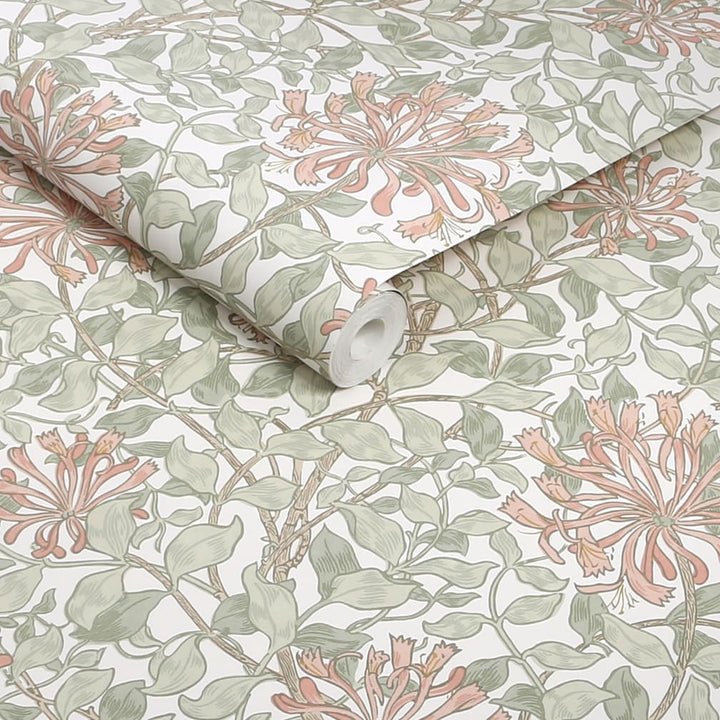 William Morris Honeysuckle Maytime Wallpaper - 140488