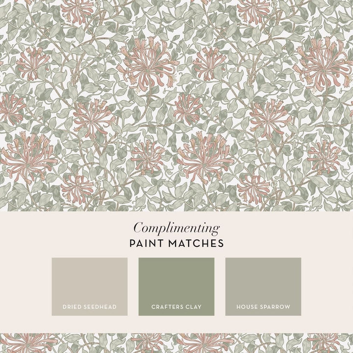William Morris Honeysuckle Maytime Wallpaper - 140488