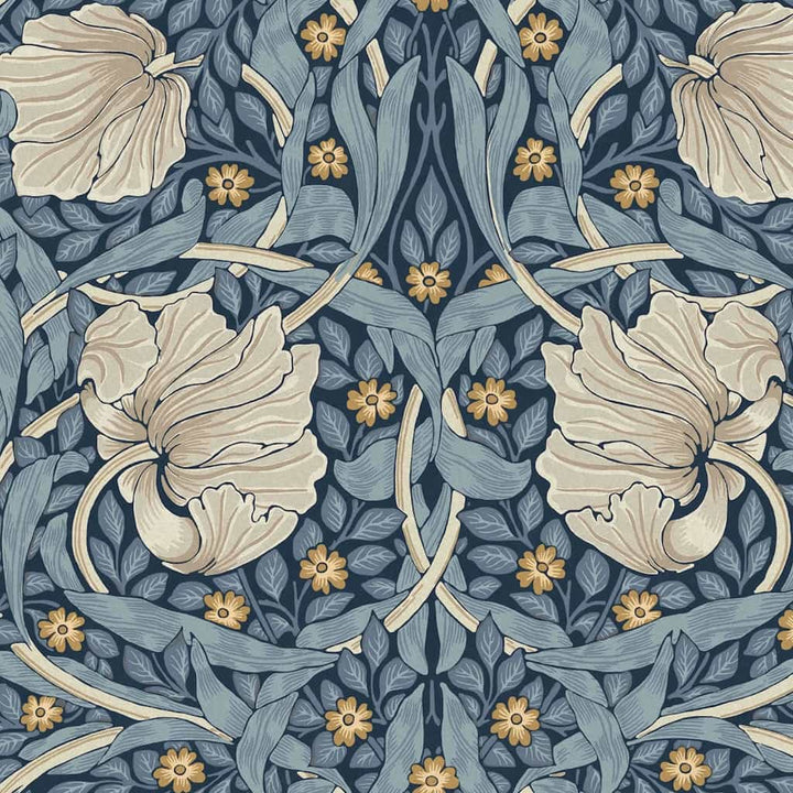 William Morris At Home Pimpernel Blue Wallpaper main image